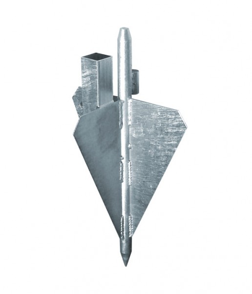 Erdspieß für Schaftrohr 40 x 40 mm